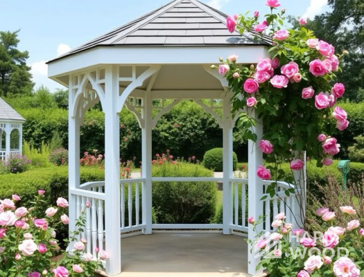 Беседка восьмигранник в стиле прованс №87 - фото 1876