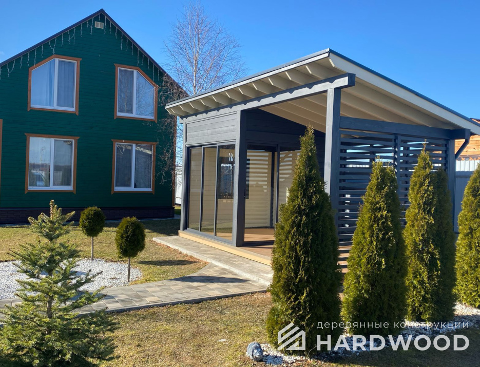 Скандинавская беседка из дерева №93 - фото 2246