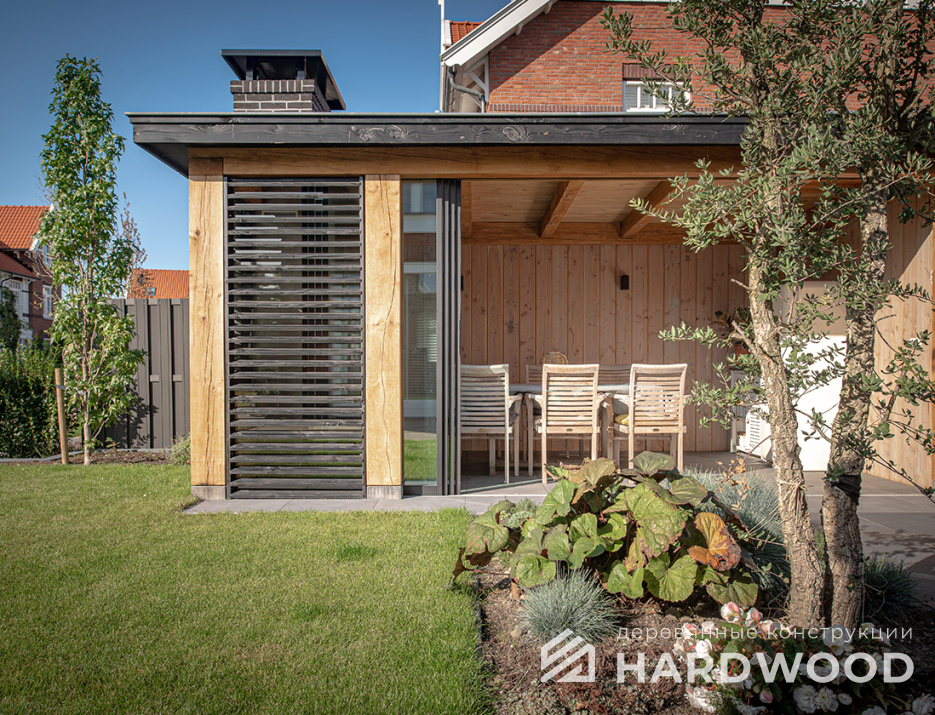 Пергола беседка с гриль зоной №23 - фото 1450