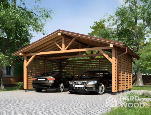 Навес для 2-х машин №126 - фото 885